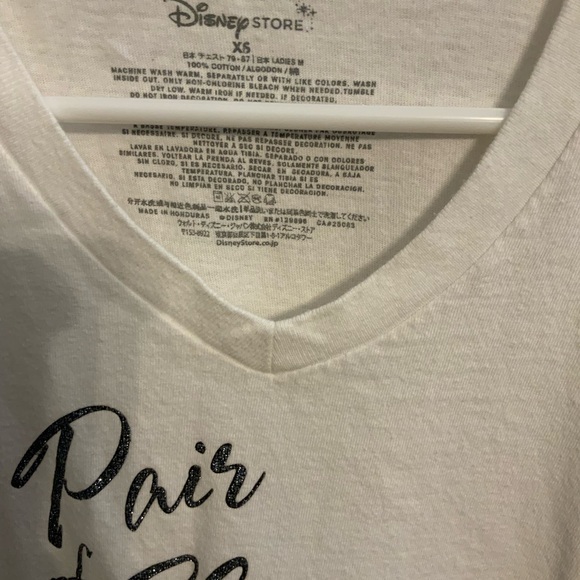 NWOT Disney Cinderella Short Sleeve Shoes Shirt Size XS - Picture 2 of 3